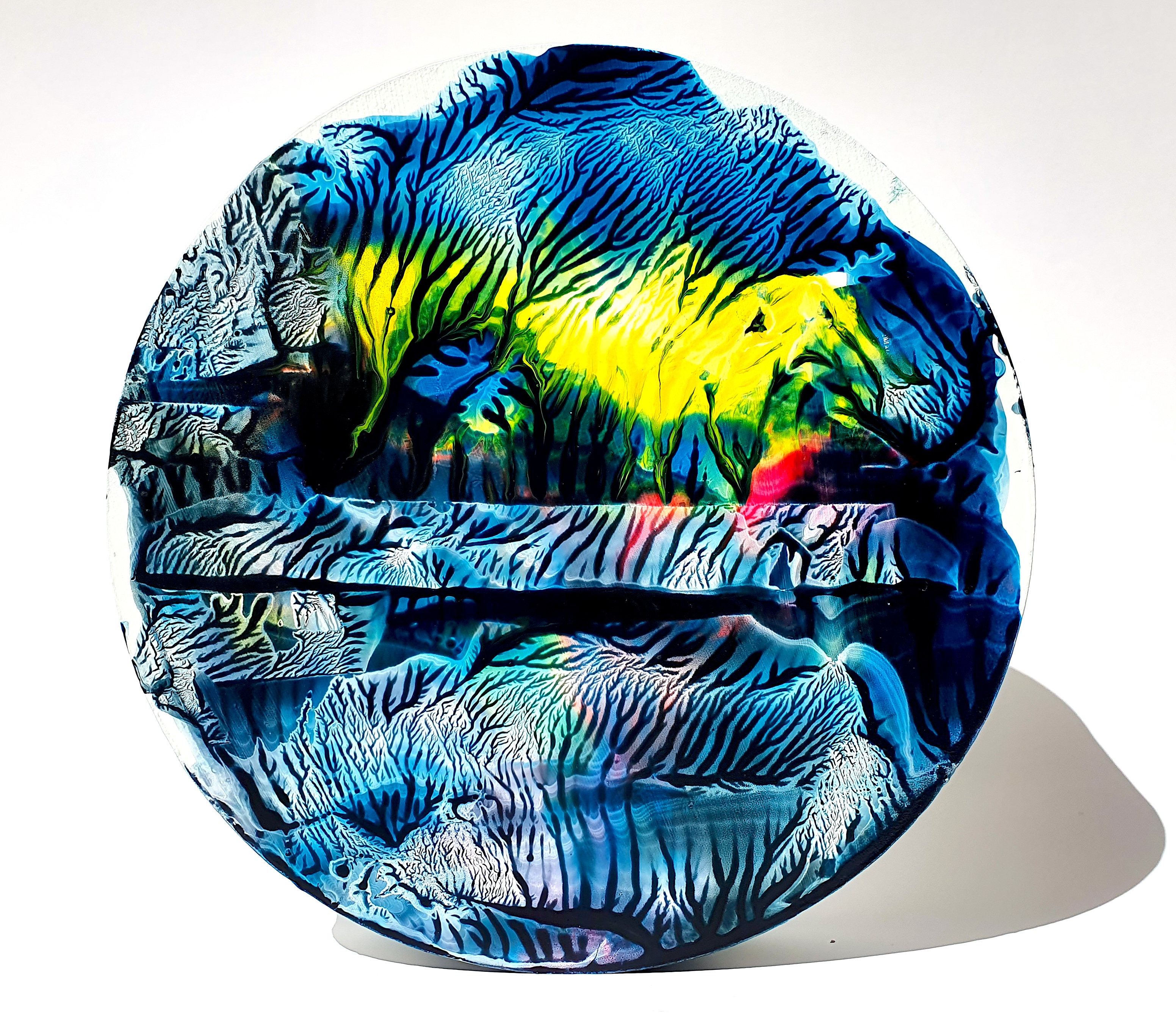 MDF Üzerine Akrilik Boya 25x25 cm Denge 8 2021